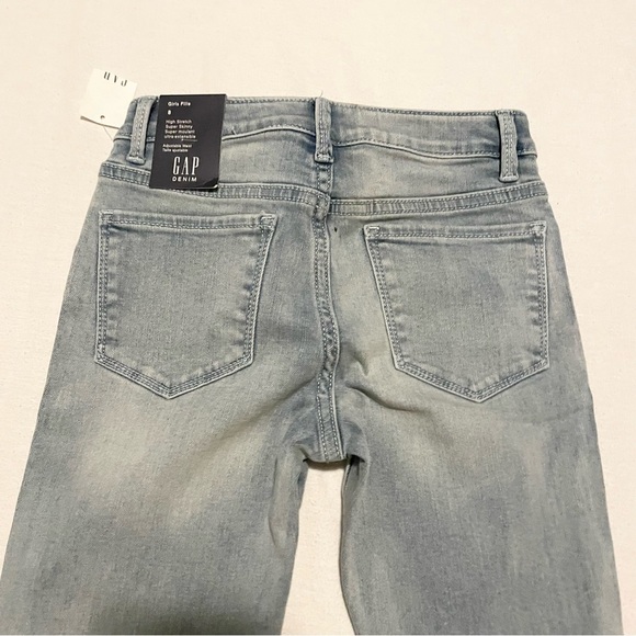 Gap Kids Glitter Graphic Skinny Jeans with Stretch Size 8 - Picture 12 of 16